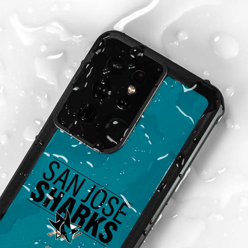 NHL San Jose Sharks Lineup Galaxy S24 Ultra Waterproof Case