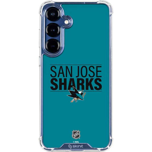 NHL San Jose Sharks Lineup Galaxy S25 Plus Clear Case