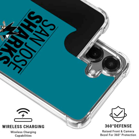 NHL San Jose Sharks Lineup Galaxy S26 Clear Case