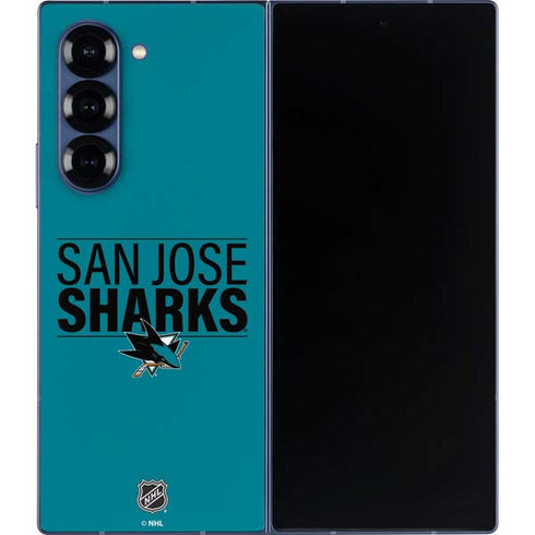 NHL San Jose Sharks Lineup Galaxy Z Fold6 Skin