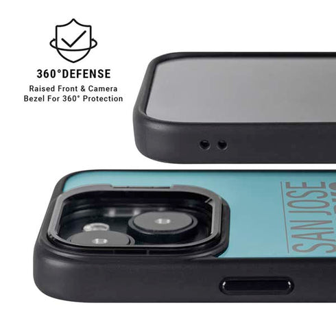 NHL San Jose Sharks Lineup iPhone 15 Kickstand Case