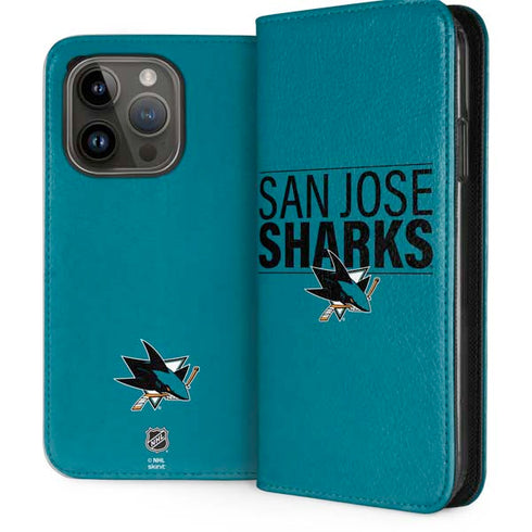 NHL San Jose Sharks Lineup iPhone 15 Pro Folio Case
