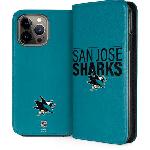 NHL San Jose Sharks Lineup iPhone 15 Pro Max Folio Case
