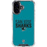 NHL San Jose Sharks Lineup iPhone 16 Clear Case