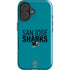 NHL San Jose Sharks Lineup iPhone 16 Plus Impact Case