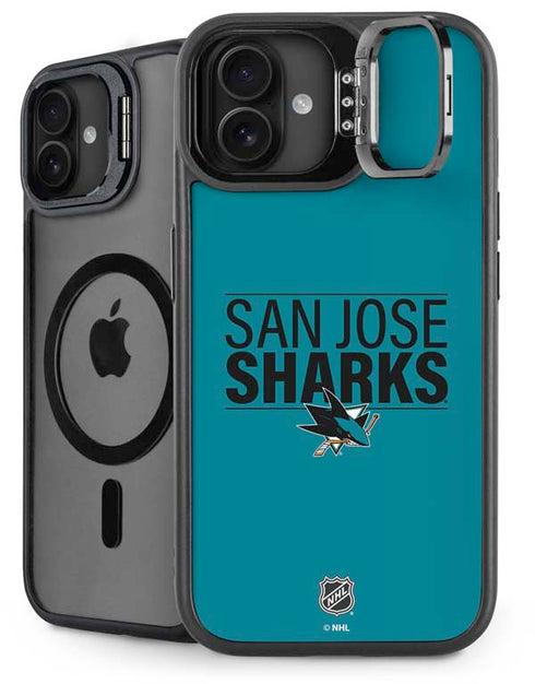 NHL San Jose Sharks Lineup iPhone 16 Plus Kickstand Case