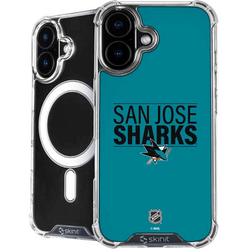 NHL San Jose Sharks Lineup iPhone 16 Plus MagSafe Case