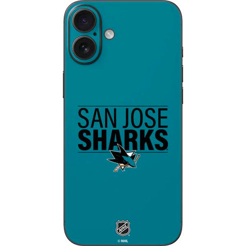NHL San Jose Sharks Lineup iPhone 16 Plus Skin