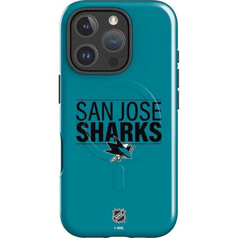 NHL San Jose Sharks Lineup iPhone 16 Pro Magsafe Impact Case