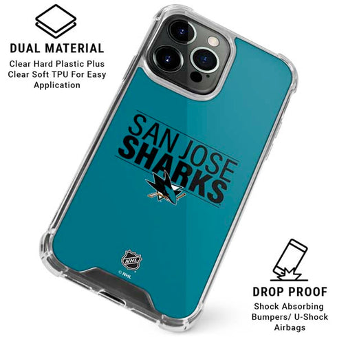 NHL San Jose Sharks Lineup iPhone 16 Pro Max Clear Case