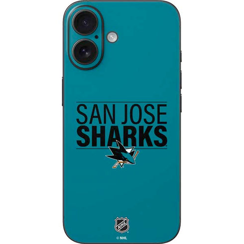 NHL San Jose Sharks Lineup iPhone 16 Skin