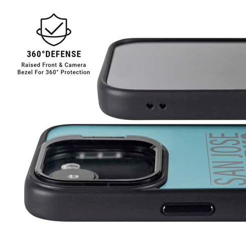 NHL San Jose Sharks Lineup iPhone 16e Kickstand Case