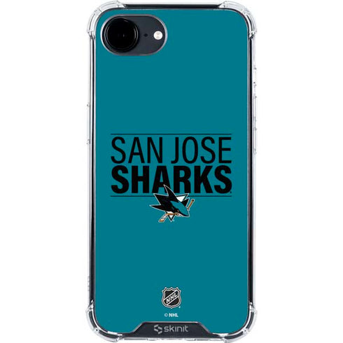 NHL San Jose Sharks Lineup iPhone 16e Clear Case
