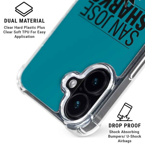 NHL San Jose Sharks Lineup iPhone 17 Clear Case