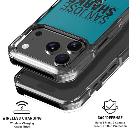 NHL San Jose Sharks Lineup iPhone 18 Pro Clear Case