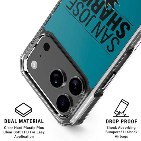 NHL San Jose Sharks Lineup iPhone 18 Pro Clear Case