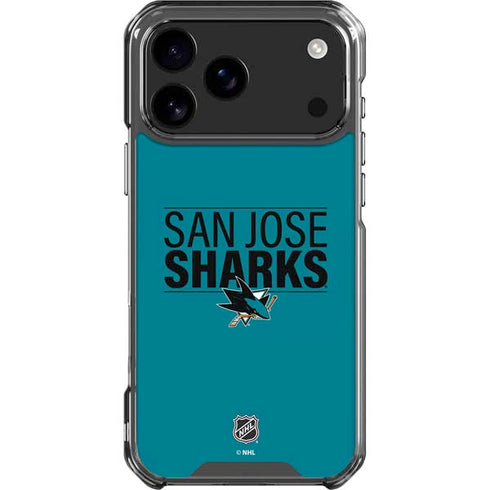 NHL San Jose Sharks Lineup iPhone 18 Pro Max Clear Case