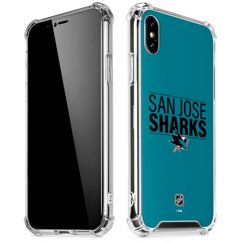 NHL San Jose Sharks Lineup iPhone X/XS Clear Case