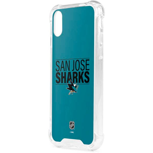 NHL San Jose Sharks Lineup iPhone XS Clear Case