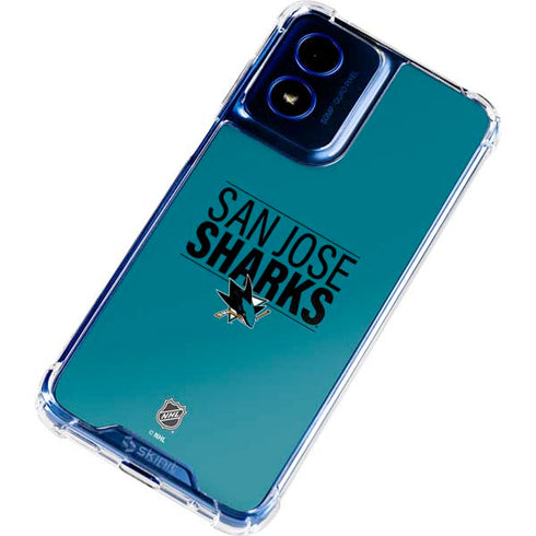 NHL San Jose Sharks Lineup Moto G 5G (2024) Clear Case