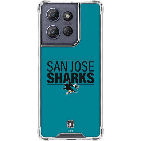 NHL San Jose Sharks Lineup Moto G Play 5G (2025) Clear Case