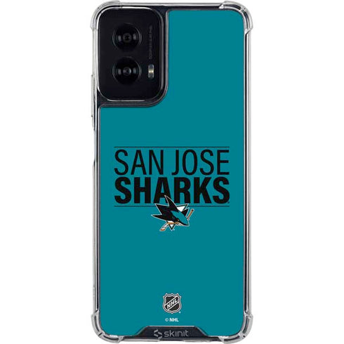 NHL San Jose Sharks Lineup Moto G Power 5G (2024) Clear Case