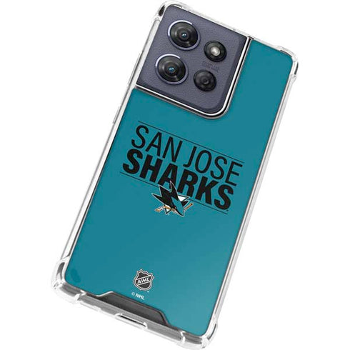 NHL San Jose Sharks Lineup Moto G Stylus 5G (2025) Clear Case