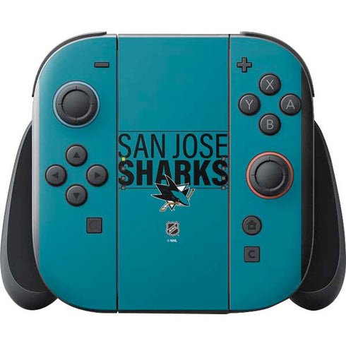 NHL San Jose Sharks Lineup Nintendo Switch 2 (2025) with Joy-Con Skin