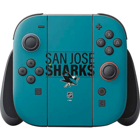 NHL San Jose Sharks Lineup Nintendo Switch 2 (2025) Joy-Con Controller Skin