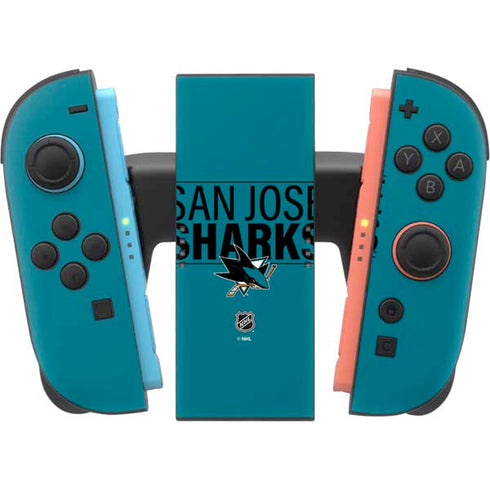 NHL San Jose Sharks Lineup Nintendo Switch 2 (2025) Joy-Con Controller Skin