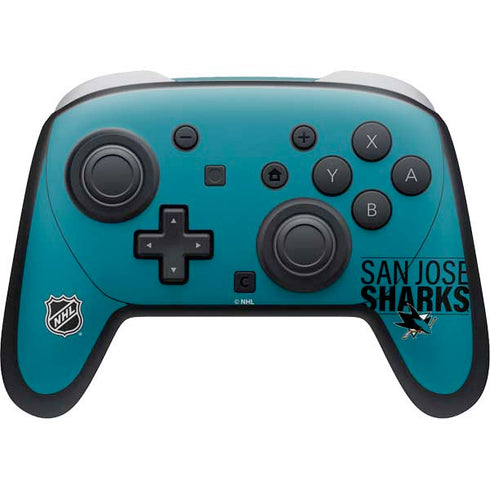 NHL San Jose Sharks Lineup Nintendo Switch 2 (2025) Pro Controller Skin