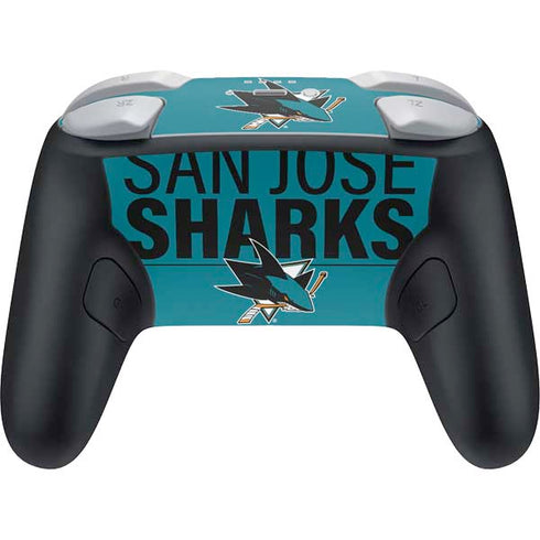 NHL San Jose Sharks Lineup Nintendo Switch 2 (2025) Pro Controller Skin