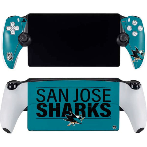 NHL San Jose Sharks Lineup PlayStation Portal Remote Player Skin