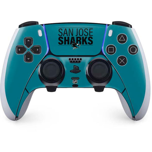 NHL San Jose Sharks Lineup PS5 DualSense Edge Pro Controller Skin