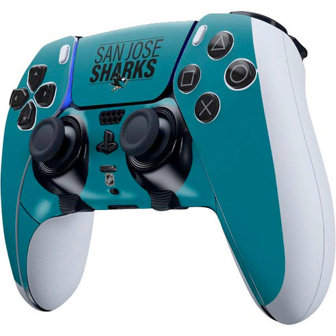 NHL San Jose Sharks Lineup PS5 DualSense Edge Pro Controller Skin