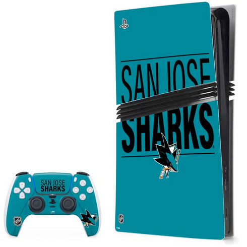 NHL San Jose Sharks Lineup PS5 Pro Bundle Skin