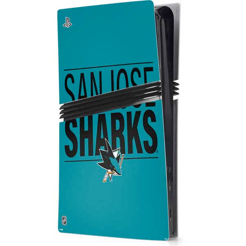 NHL San Jose Sharks Lineup PS5 Pro Console Skin