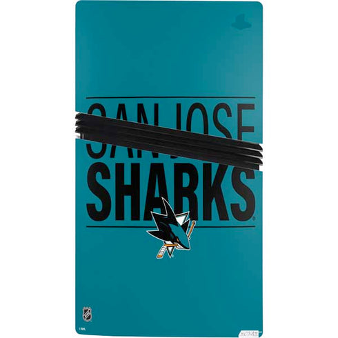 NHL San Jose Sharks Lineup PS5 Pro Console Skin