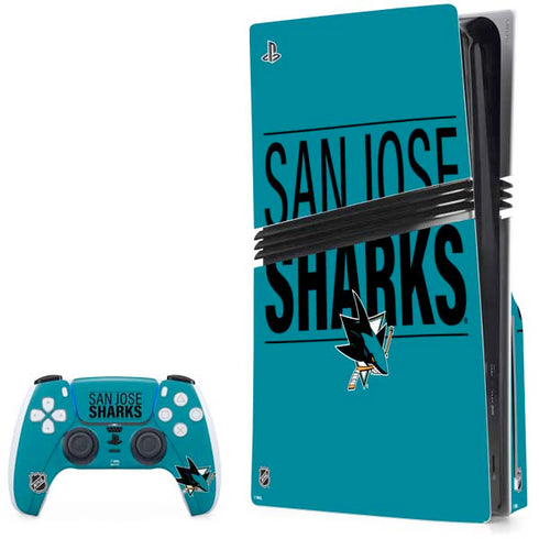 NHL San Jose Sharks Lineup PS5 Pro Disk Bundle Skin