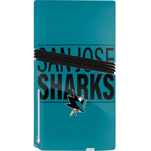 NHL San Jose Sharks Lineup PS5 Pro Disk Console Skin