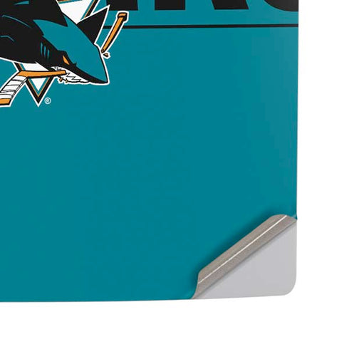 NHL San Jose Sharks Lineup PS5 Pro Disk Console Skin