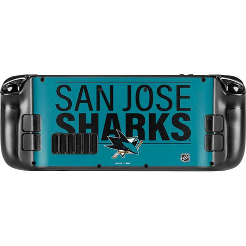 NHL San Jose Sharks Lineup Steam Deck Handheld Gaming Computer Skin