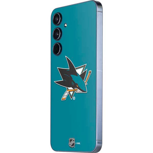 NHL San Jose Sharks Solid Background Galaxy A35 5G Skin