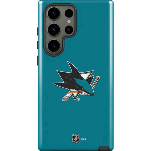 NHL San Jose Sharks Solid Background Galaxy S23 Ultra Pro Case