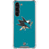 NHL San Jose Sharks Solid Background Galaxy S24 FE Clear Case