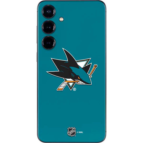 NHL San Jose Sharks Solid Background Galaxy S24 Plus Skin
