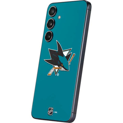 NHL San Jose Sharks Solid Background Galaxy S24 Plus Skin