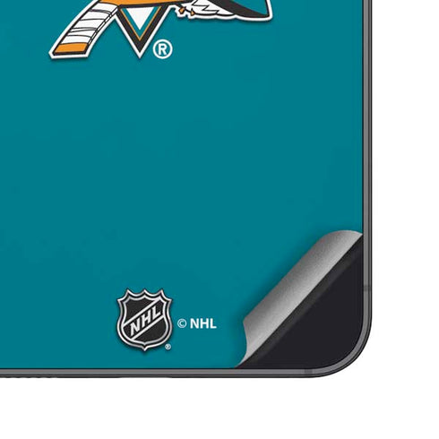 NHL San Jose Sharks Solid Background Galaxy S25 Plus Skin
