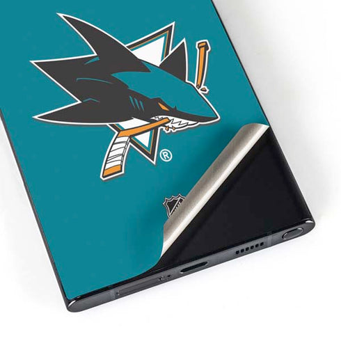 NHL San Jose Sharks Solid Background Galaxy S24 Ultra Skin