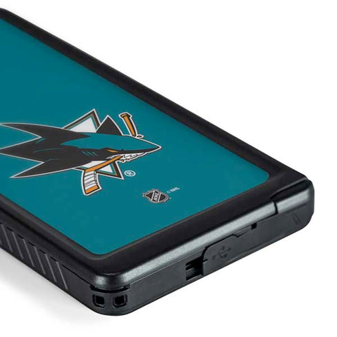 NHL San Jose Sharks Solid Background Galaxy S24 Ultra Waterproof Case
